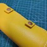 合皮のコバ処理　革を２枚貼りあわせた場合のコバ処理方法